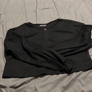 Shein size s cropped long sleeve sweater